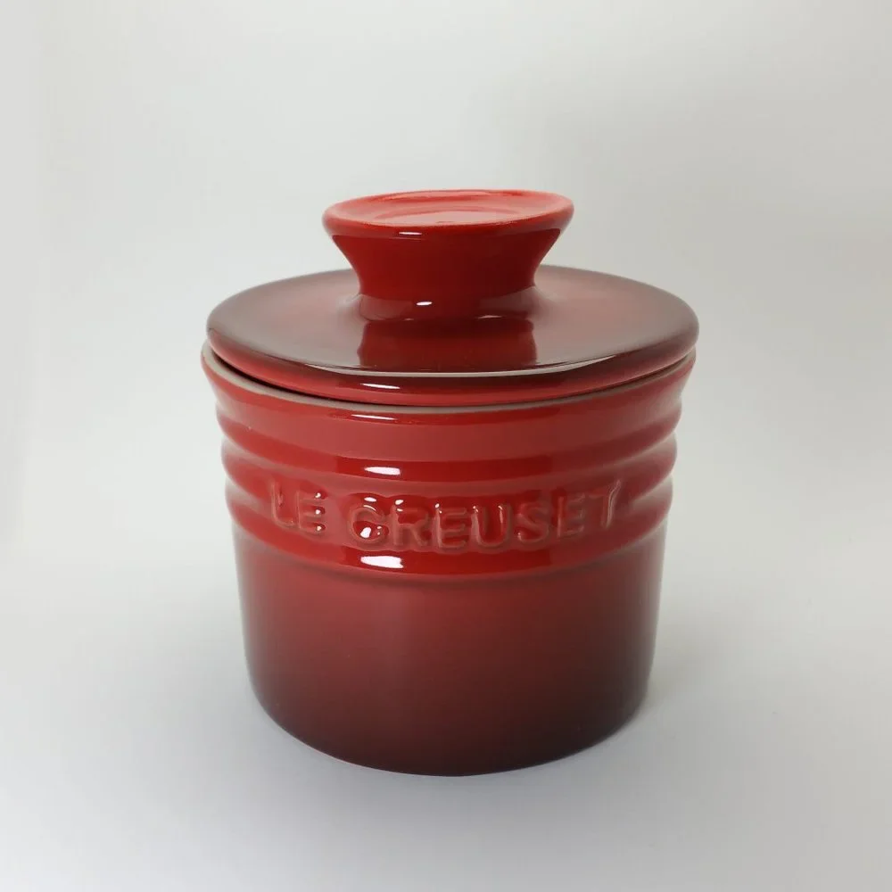 Le Creuset Butter Crock in Cerise